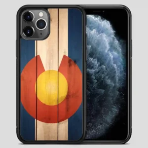 Wood Colorado State Flag Cool iPhone 11 Pro Max Case