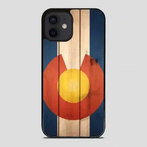 Wood Colorado State Flag Cool iPhone 12 Mini Case
