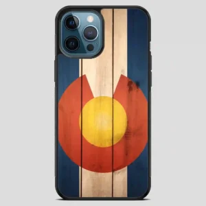 Wood Colorado State Flag Cool iPhone 12 Pro Max Case