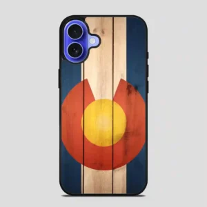 Wood Colorado State Flag Cool iPhone 16 Case