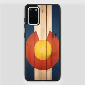 Wood Colorado State Flag Cool Samsung Galaxy S20 Plus Case