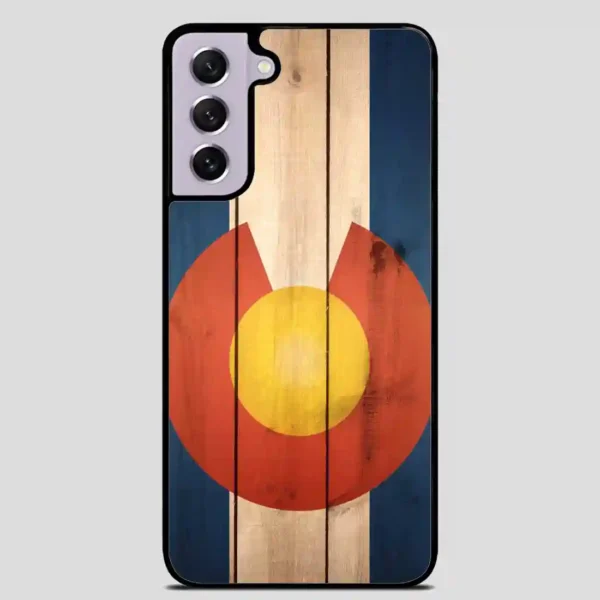 Wood Colorado State Flag Cool Samsung Galaxy S21 Case