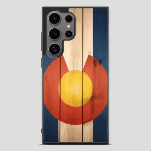 Wood Colorado State Flag Cool Samsung Galaxy S24 Ultra Case