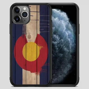 Wood Colorado State Flag Retro iPhone 11 Pro Max Case
