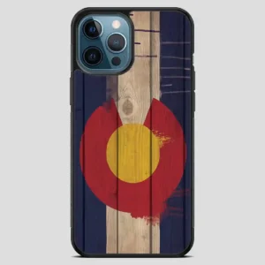 Wood Colorado State Flag Retro iPhone 12 Pro Max Case