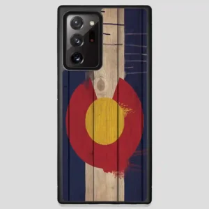 Wood Colorado State Flag Retro Samsung Galaxy Note 20 Ultra Case