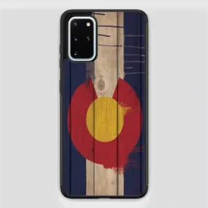 Wood Colorado State Flag Retro Samsung Galaxy S20 Plus Case
