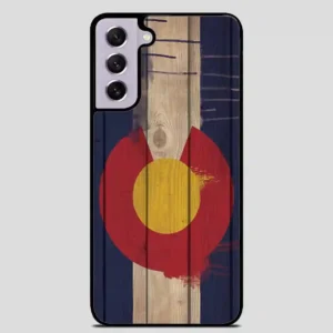 Wood Colorado State Flag Retro Samsung Galaxy S21 Case
