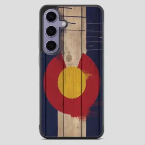 Wood Colorado State Flag Retro Samsung Galaxy S23 FE Case