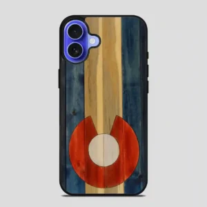 Wood Colorado State Flag Vintage iPhone 16 Case