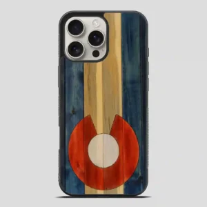 Wood Colorado State Flag Vintage iPhone 16 Pro Max Case