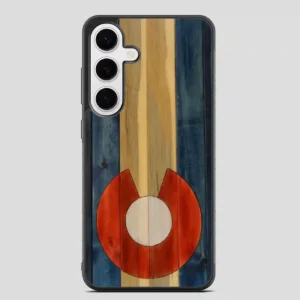 Wood Colorado State Flag Vintage Samsung Galaxy S24 Plus Case