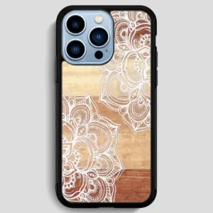 Wood Mandala iPhone 13 Pro Max Case