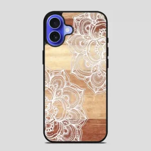 Wood Mandala iPhone 16 Case