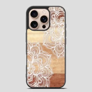 Wood Mandala iPhone 16 Pro Case