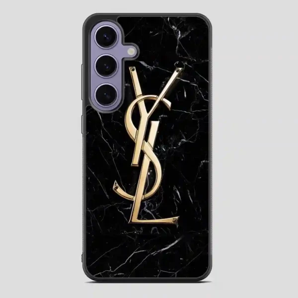 Ysl Black Marble Samsung Galaxy S24 Case