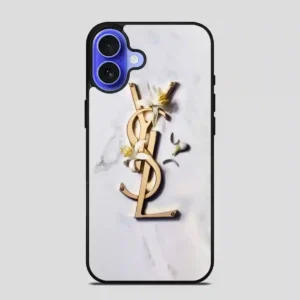 Ysl White Marble iPhone 16 Case