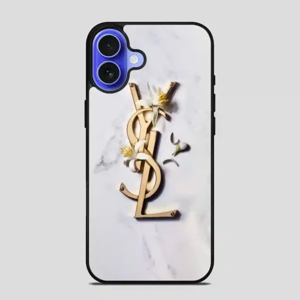 Ysl White Marble iPhone 16 Case