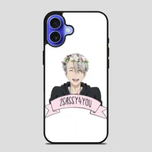 Yuri On Ice Viktor Nikiforov Flower Crown iPhone 16 Case
