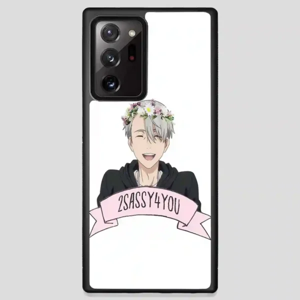 Yuri On Ice Viktor Nikiforov Flower Crown Samsung Galaxy Note 20 Ultra Case