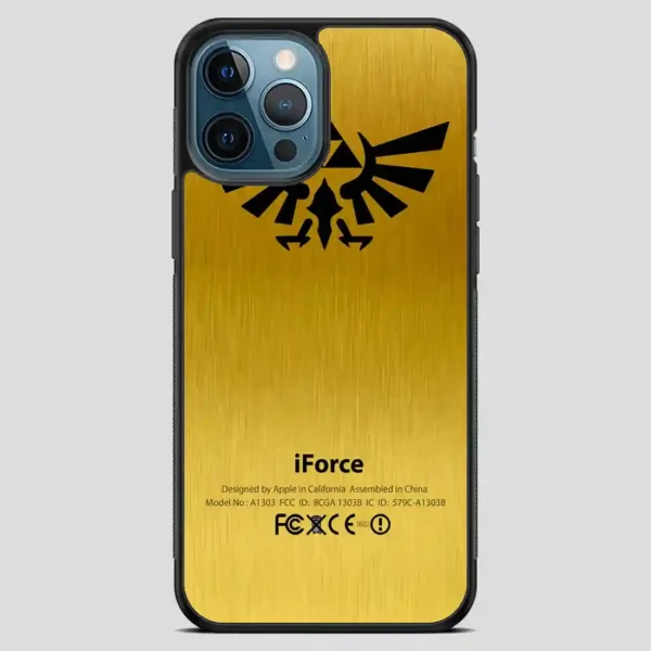 Zelda Force Logo On Gold Iforce iPhone 12 Pro Max Case