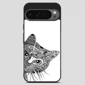 Zentangle Cat Google Pixel 9 Pro XL Case