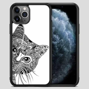 Zentangle Cat iPhone 11 Pro Max Case