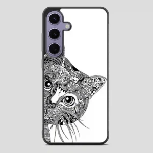 Zentangle Cat Samsung Galaxy S24 Case