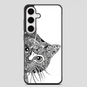 Zentangle Cat Samsung Galaxy S24 FE Case
